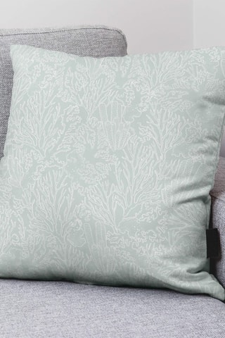Copricuscino in cotone bio Estarit - Verde chiaro - 45 x 45 cm