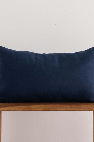 Copricuscino in lino Cascai - Navy - 30 x 50 cm