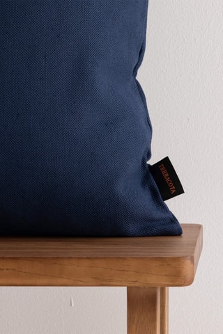 Copricuscino in lino Cascai - Navy - 50 x 50 cm
