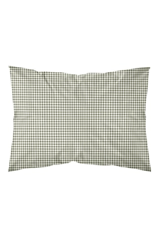Federa in parcalle di cotone 79 fili/cm² Aielo Verde Pequeño - Verde