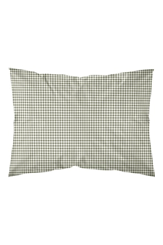 Federa in parcalle di cotone 79 fili/cm² Aielo Verde Pequeño - Verde