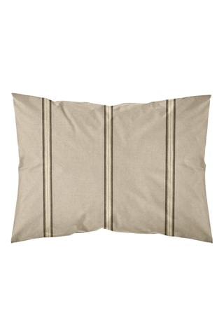 Federa in parcalle di cotone 79 fili/cm² Riola - Beige