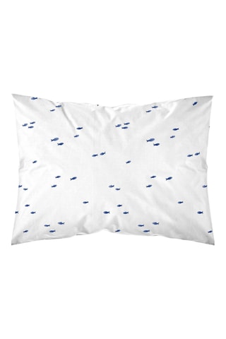Federa in parcalle di cotone 79 fili/cm² Bellreguard - Bianco