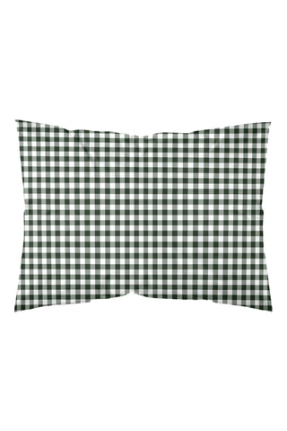 Federa in parcalle di cotone 79 fili/cm² Aielo - Verde