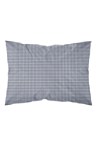 Federa in parcalle di cotone 79 fili/cm² Calafat - Navy