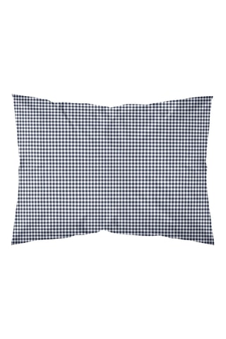 Federa in parcalle di cotone 79 fili/cm² Calafat - Navy
