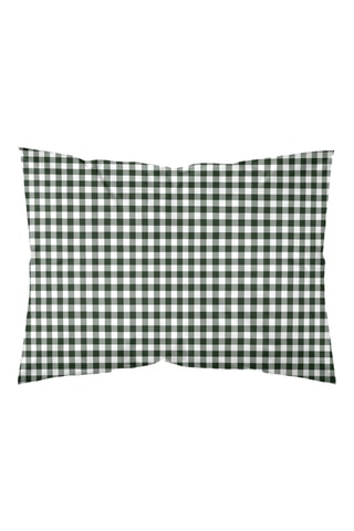 Federa in parcalle di cotone 79 fili/cm² Aielo - Verde