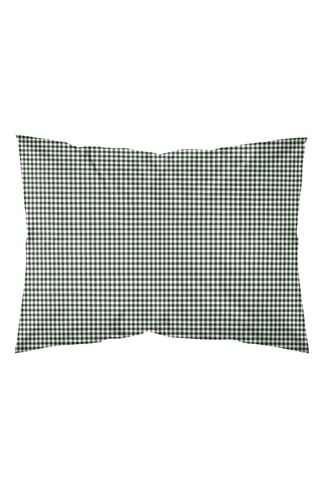 Federa in parcalle di cotone 79 fili/cm² Aielo - Verde