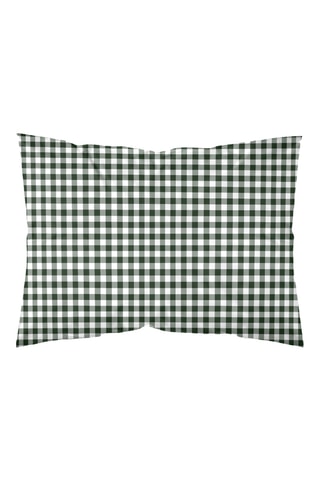 Federa in parcalle di cotone 79 fili/cm² Aielo - Verde