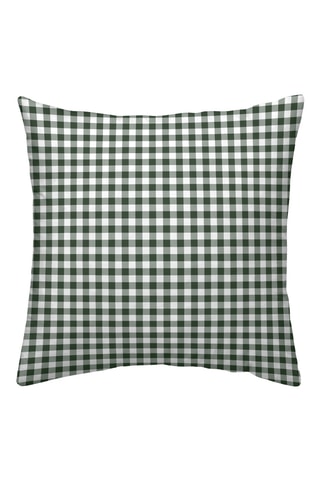 Federa in parcalle di cotone 79 fili/cm² Aielo - Verde
