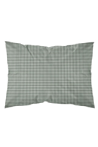 Federa in parcalle di cotone 79 fili/cm² Aielo - Verde