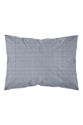 Federa in parcalle di cotone 79 fili/cm² Calafat - Navy