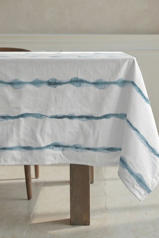 Toalha antimanchas Vera - Branco e azul