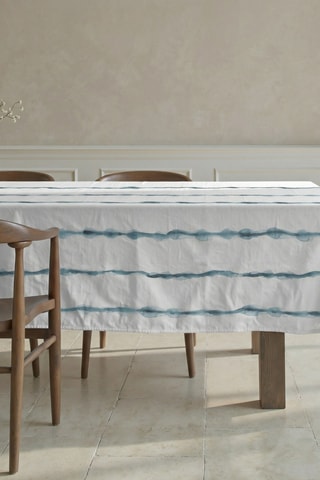 Toalha antimanchas Vera - Branco e azul