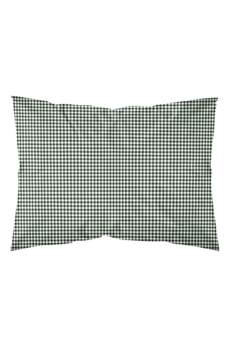 Federa in parcalle di cotone 79 fili/cm² Aielo - Verde
