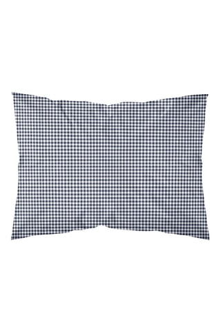 Federa in parcalle di cotone 79 fili/cm² Calafat - Navy