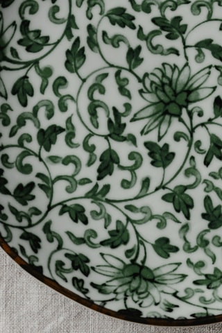 Toalha antimanchas Chella - Branco e verde