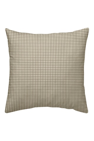 Federa in parcalle di cotone 79 fili/cm² Aielo - Marrone