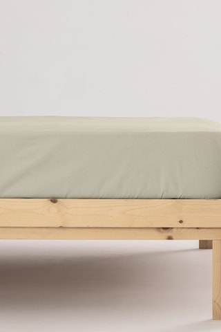 Lenzuolo sotto in parcalle di cotone 79 fili/cm² Lisa - Beige