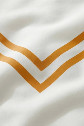 Capa de edredão em percal de algodão 79 fios/cm² Oliva - Laranja
