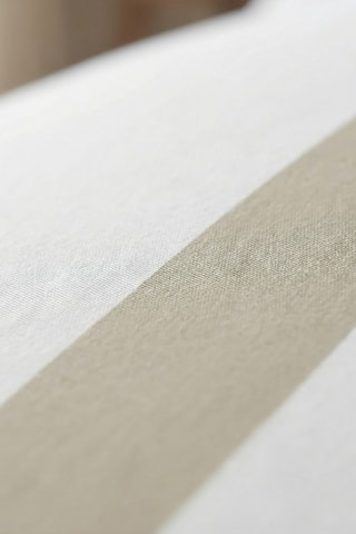 Capa de edredão em percal de algodão 79 fios/cm² Oliva - Bege,