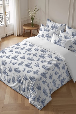 Capa de edredão em percal de algodão 79 fios/cm² Burjasot - Azul,