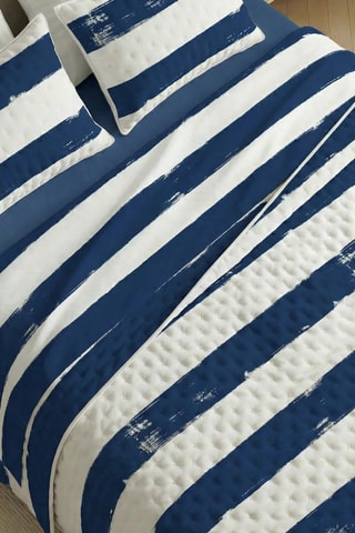 Colcha Cambrils - Azul e branco
