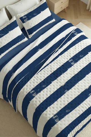 Colcha Cambrils - Azul e branco