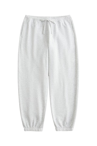 Fleece Broek Baggy Fit - Gemêleerd Lichtgrijs