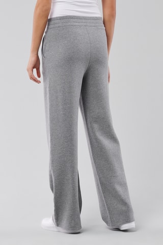 Broek Wide Legs Hoge Taille - Donkergrijs