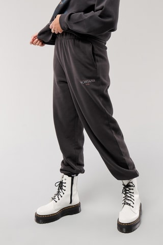 Calças baggy polares cintura subida - Cinzento-escuro