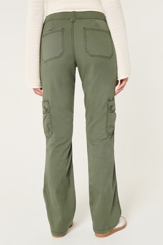 Broek Bootcut - Olijfgroen