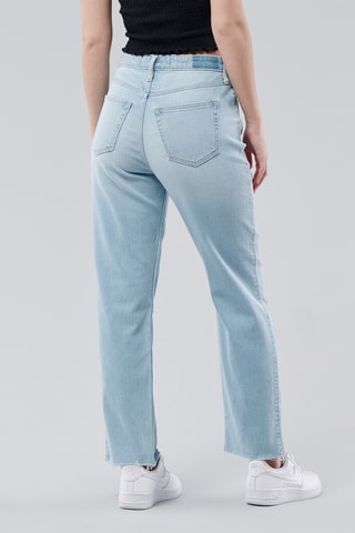 Jeans Hoge Taille Straight Cut - Lichtblauw