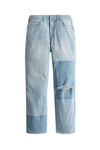 Jeans Hoge Taille Straight Cut - Lichtblauw