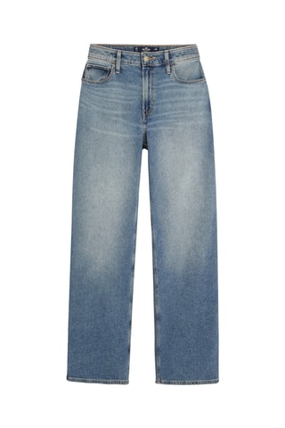 Jean dad taille haute - Bleu clair