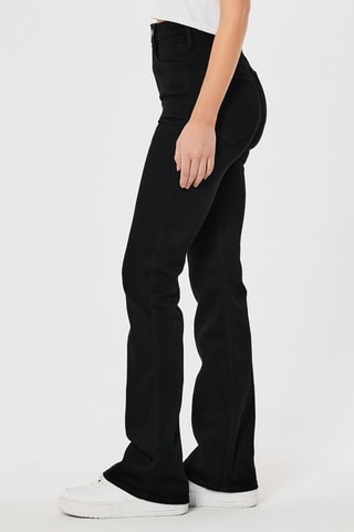 Jeans bootcut hoge taille - Zwart