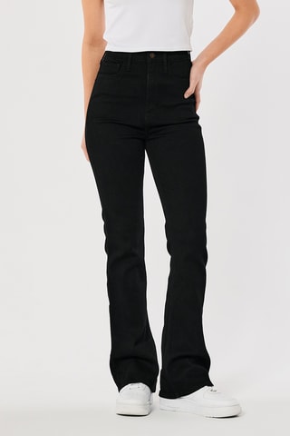 Jeans bootcut hoge taille - Zwart
