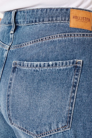 Jeans Baggy Hoge Taille - Marineblauw