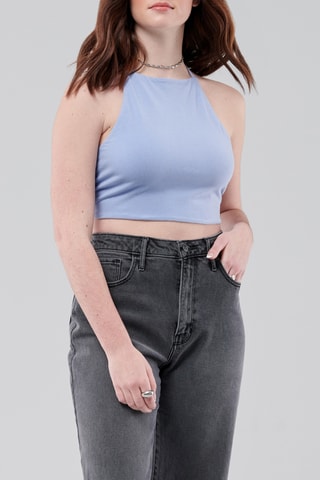 Crop Top - Lichtblauw
