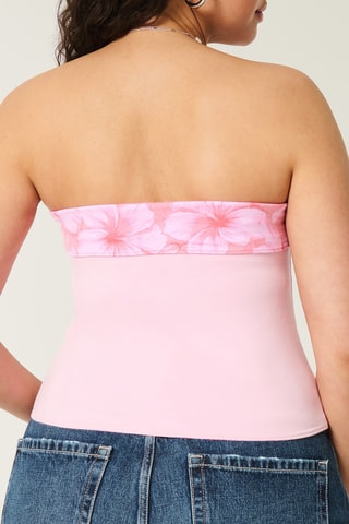 Dubbelzijdige Strapless Top - Roze