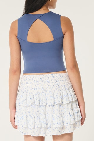 Crop Top - Marineblauw