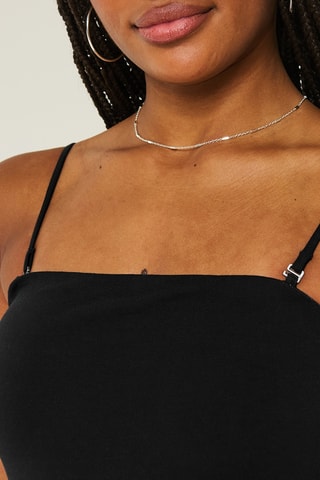 Vestido efeito ilusório - Preto