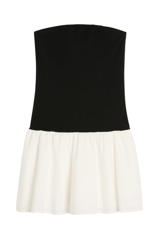 Vestido efeito ilusório - Preto