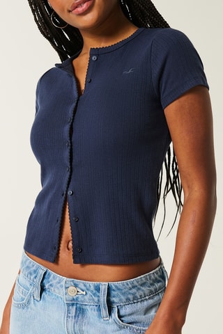 Blouse - Marineblauw