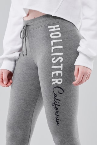Fleece Legging Hoge Taille - Gemêleerd Grijs