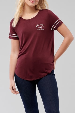 T-shirt - Bordeauxrood