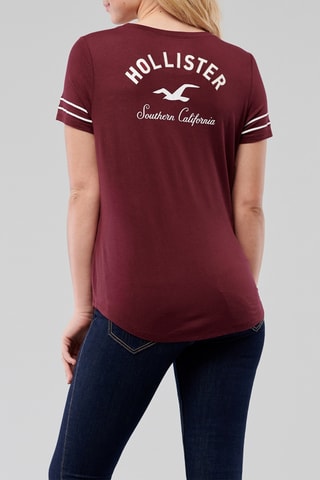 T-shirt - Bordeauxrood
