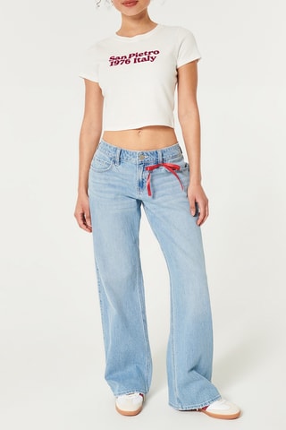 Cropped T-shirt - Ecru