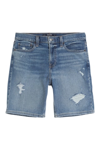 Spijkershort Loose Fit - Kobaltblauw