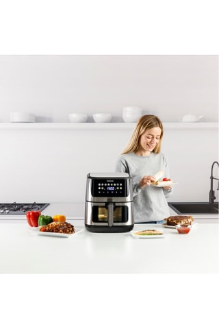 Friteuse à air chaud en acier inoxydable  - 2100 W - 8 l